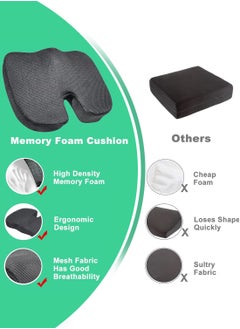 Sinyin Cushions, Memory Foam Cushions, Suitable For Office Chairs And Car Seats, Relieving Tailbone Pain And Sciatica  - Image 5