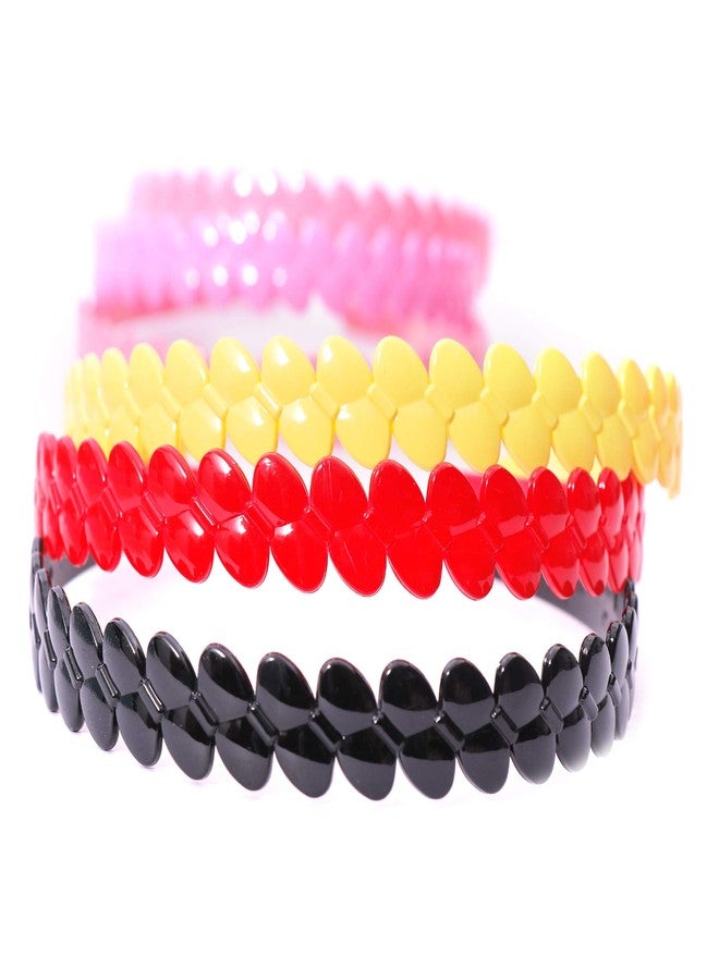 Shivarth Headbands for Girls and Women (Combo of 12 Headbands) in Broad Plastic for Multi Color - Image 2
