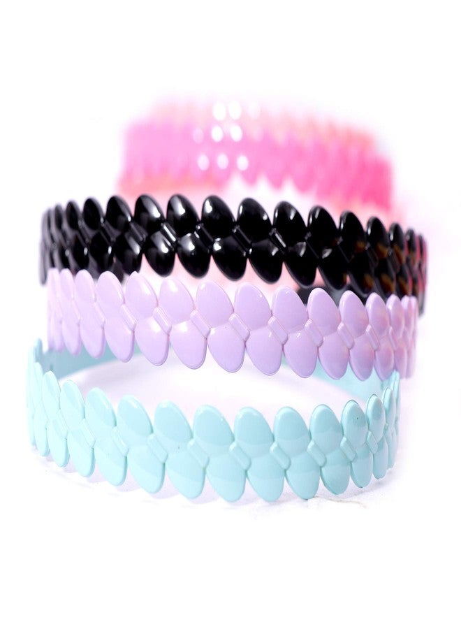 Shivarth Headbands for Girls and Women (Combo of 12 Headbands) in Broad Plastic for Multi Color - Image 3