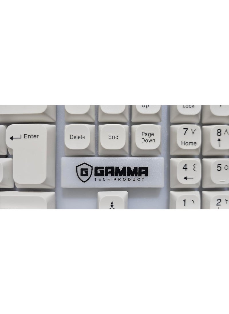 Gamma Wired Keyboard K-510 Rainbow Modern look and high performance, 104 soft keys with precise touch, Suspension Keys, long life, wide compatibility - supports Windows XP/7/8/10 and Mac systems, works with laptops and desktops.  - Image 5