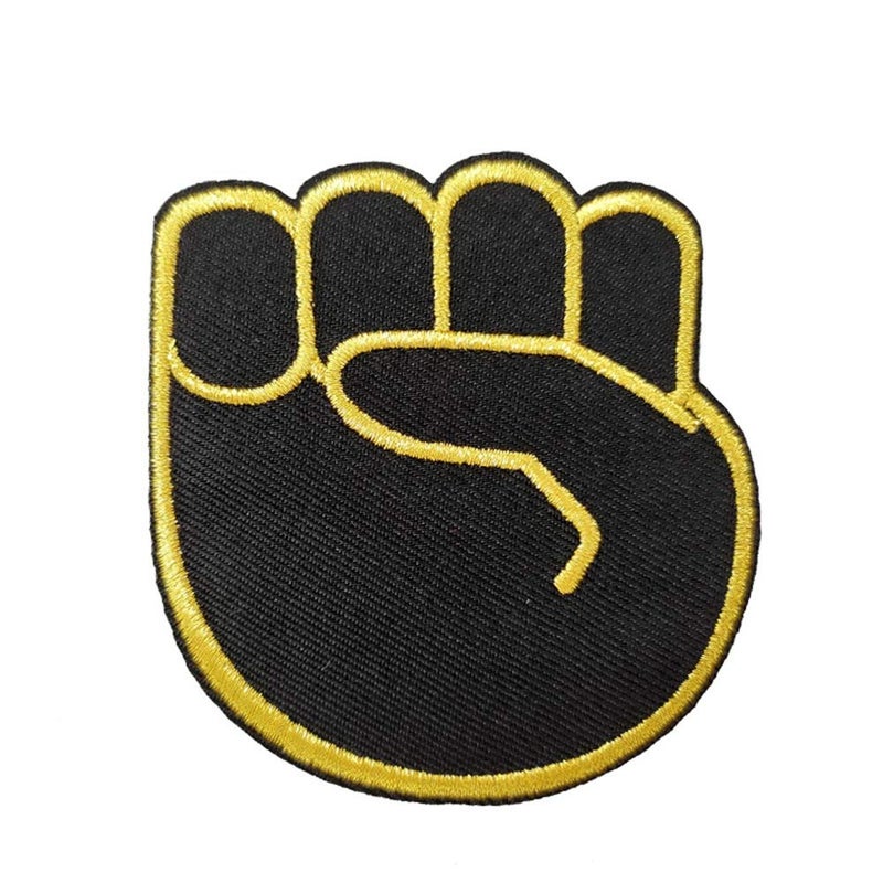 Juneteenth BLM Fist Up Embroidered Iron on Patch Black Power Anti Racist
