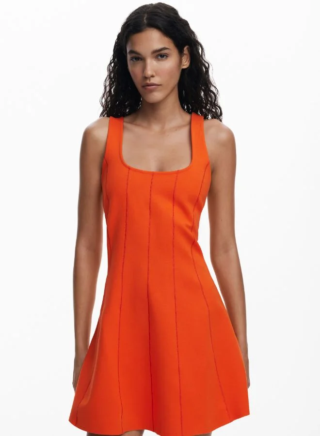 DESIGUAL SHORT DRESS WITH PANELS