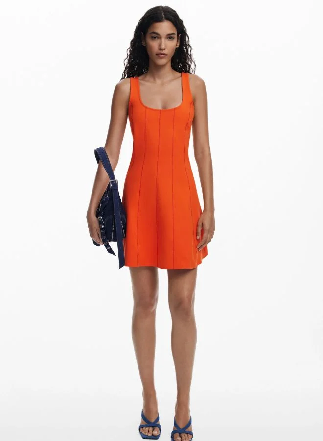 DESIGUAL SHORT DRESS WITH PANELS