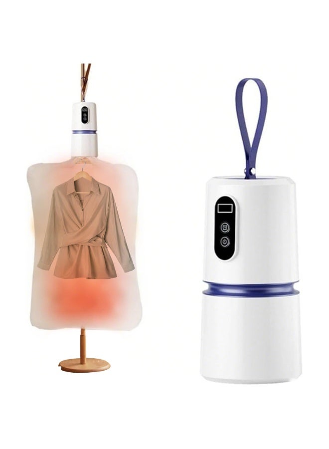 Mini foldable travel clothes dryer, portable clothes dryer, small compact electric dryer, multi-purpose mini clothes dryer for travel, RV, apartments, dormitories and small spaces - Image 1