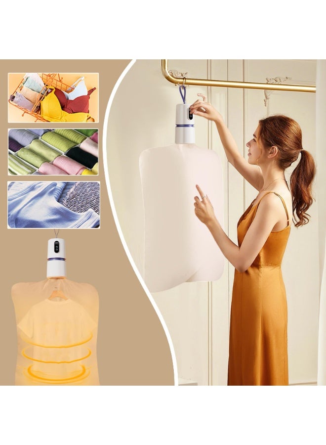 Mini foldable travel clothes dryer, portable clothes dryer, small compact electric dryer, multi-purpose mini clothes dryer for travel, RV, apartments, dormitories and small spaces - Image 2