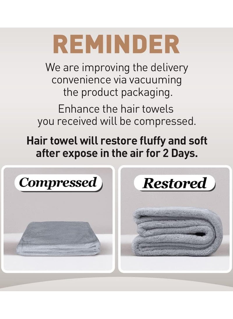 general Microfiber Hair Towel Hair Turbans for Wet Hair Drying Hair Wrap Towels for Curly Hair Women Anti Frizz - Image 4