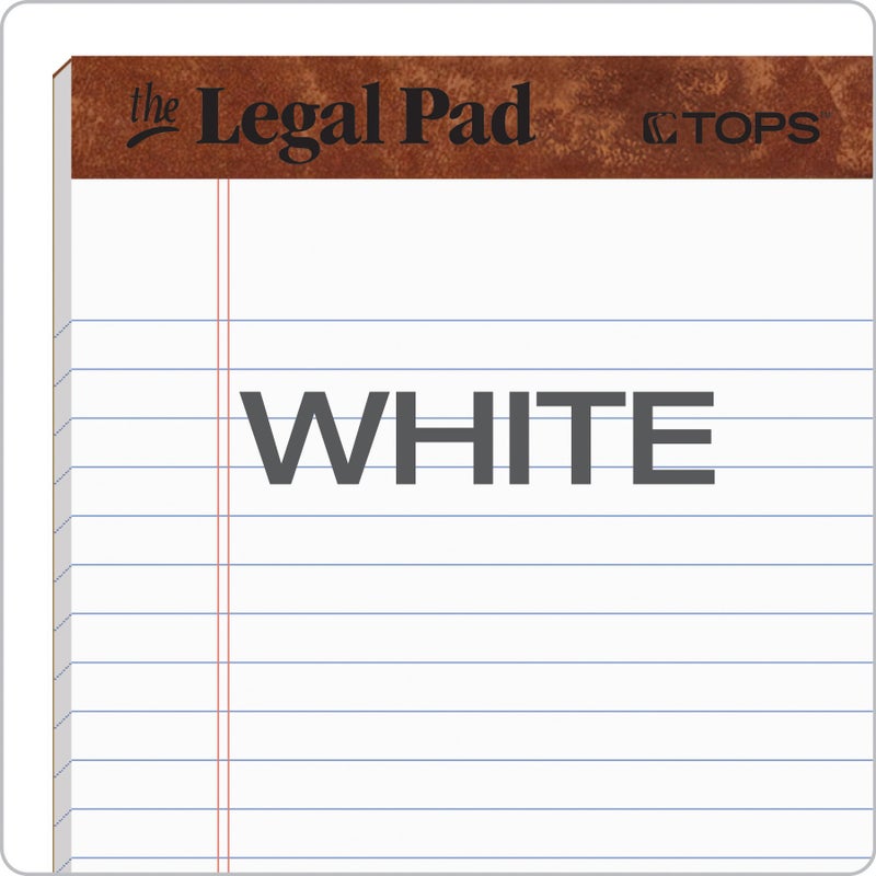 TOPS 5 x 8 Legal Pads, 12 Pack, The Legal Pad Brand, Narrow Ruled, White Paper, 50 Sheets Per Writing Pad, Made in the USA (7500) - Image 5