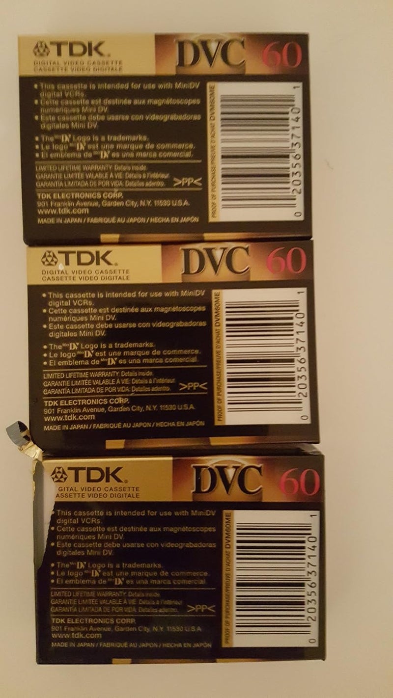 TDK شريط فيديو رقمي مصغر (عبوة 3 شرائط) - Image 2