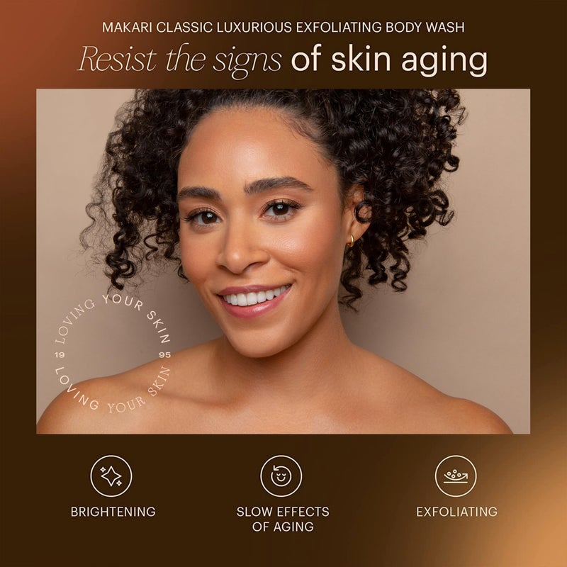 Makari Classic Luxurious Exfoliating Body Wash (500 ml) | Brightening & Exfoliating Body Cleanser | Removes Dead Skin Cells & Unclogs Pores | Recommended for All Skin Types - Image 3