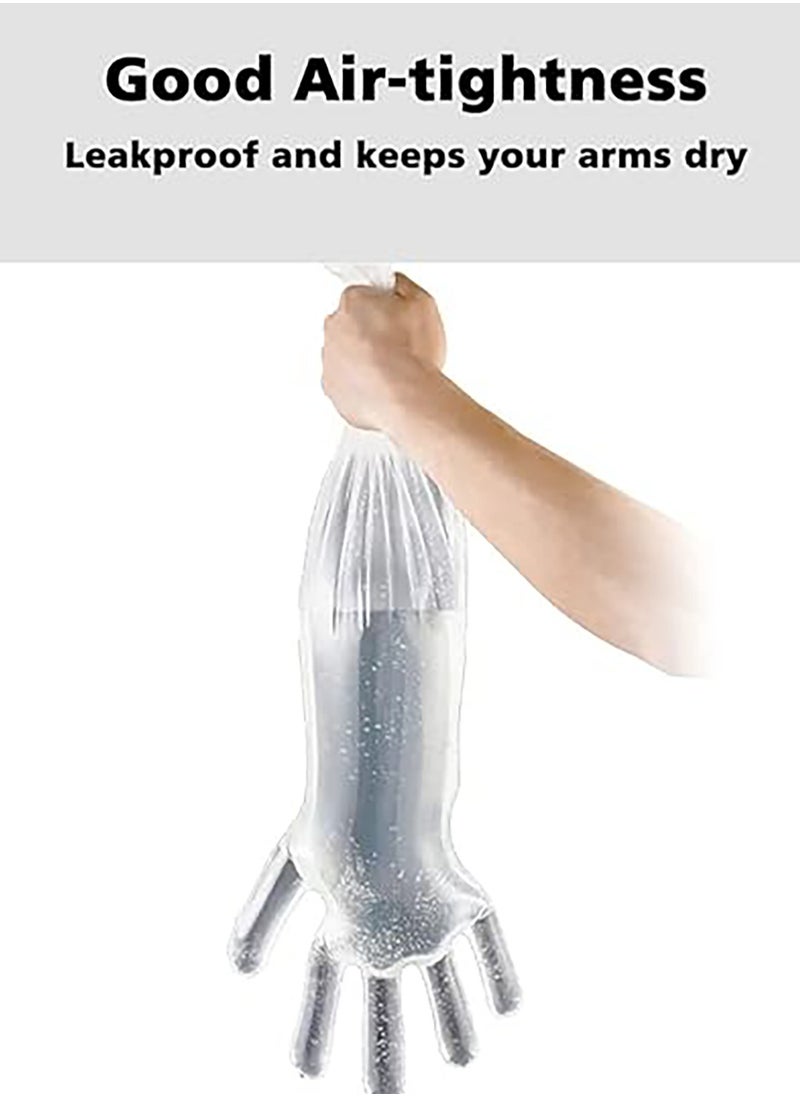 GoodTool - 50 Pack Disposable Waterproof Long Arm Glove with Elastic Cuff Household Cleaning Gloves Thick for Kitchen Dishwashing Food Handling Vegetable Washing Gloves - Image 1