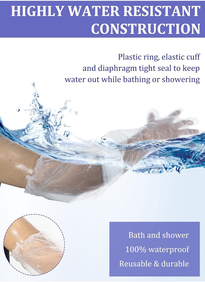 GoodTool - 50 Pack Disposable Waterproof Long Arm Glove with Elastic Cuff Household Cleaning Gloves Thick for Kitchen Dishwashing Food Handling Vegetable Washing Gloves - Image 1