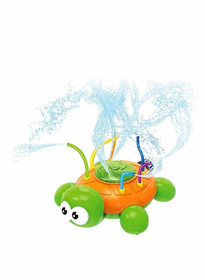 Y&D Outdoor Water Spray Sprinkler for Kids and Toddlers- Backyard Spinning Turtle Toy w/Wiggle Tubes- Splashing Fun Summer Days- Sprays...  - Image 3