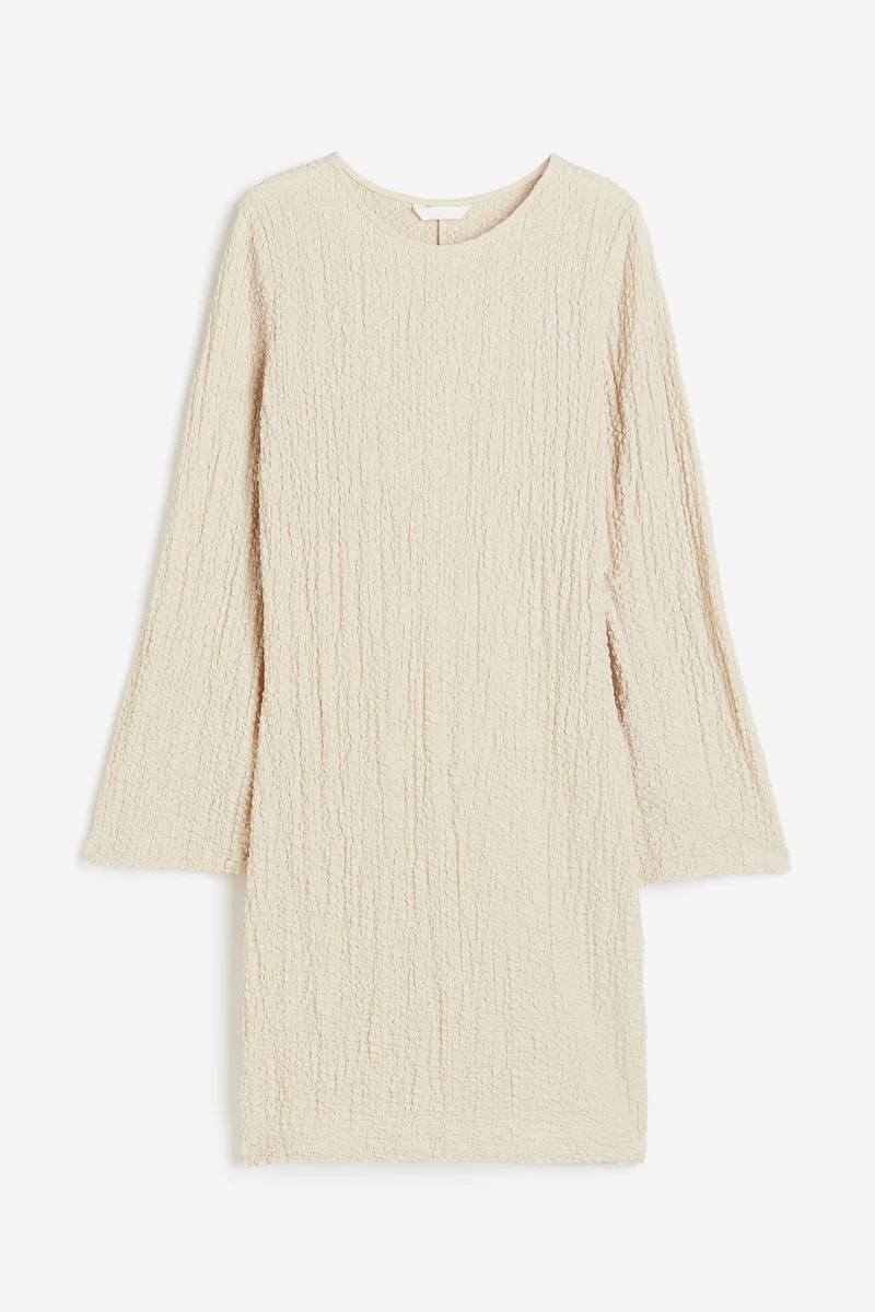 اتش اند ام Printed Flared Sleeve Dress