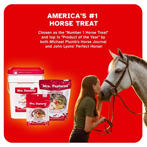 Mrs. Pastures Mrs Pastures Cookies and Treats for Horses - Premium Horse Treats - Made with Apples, Oats, and Rolled Barley - Preservative Free - All Natural Ingredients - No Corn or Soy - Made in USA - (32oz Jar) - Image 4
