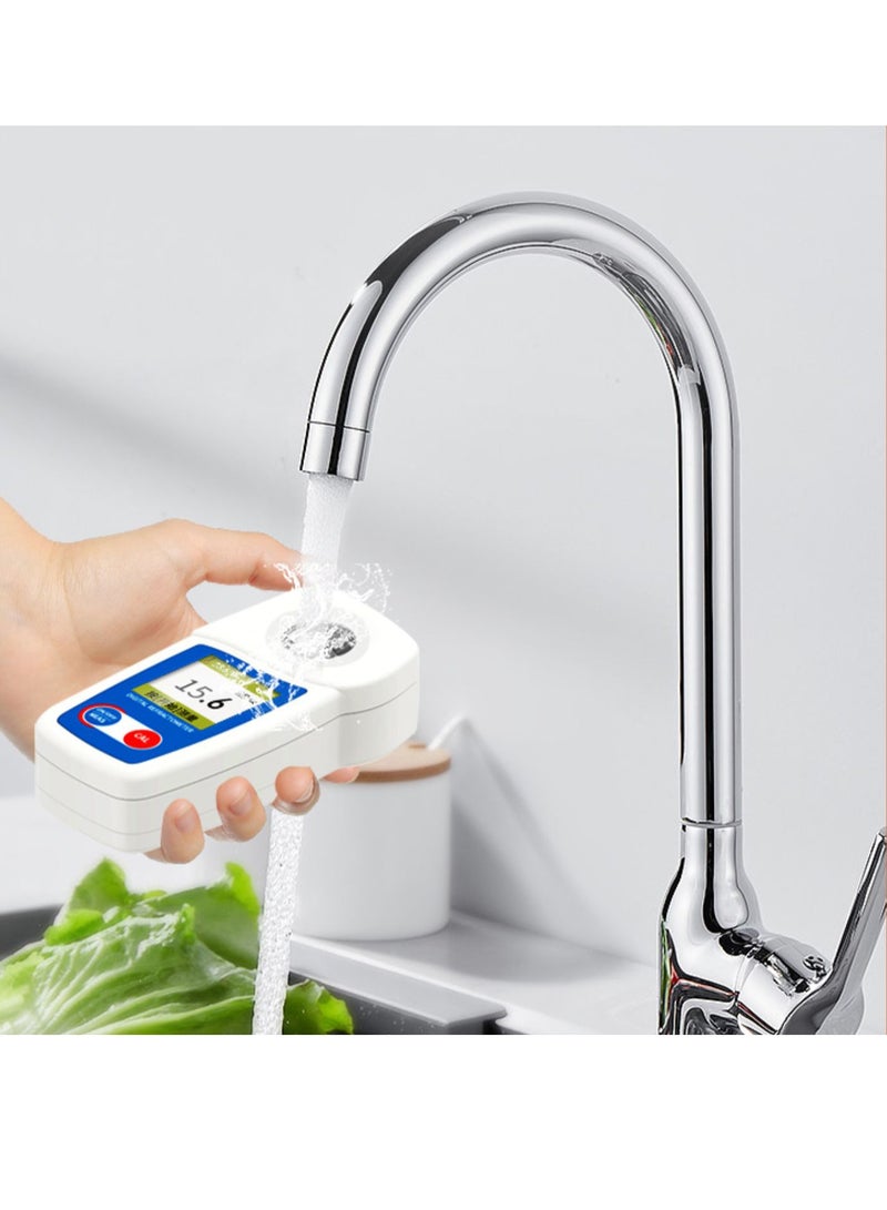 Digital Brix Refractometer Range 0-35% ±0.2% Range High Precision Fruit Meter with Automatic Temperature Compensation LCD Display IP65 Water and Dust Proof for Fruit Juice Coffee and More  - Image 2