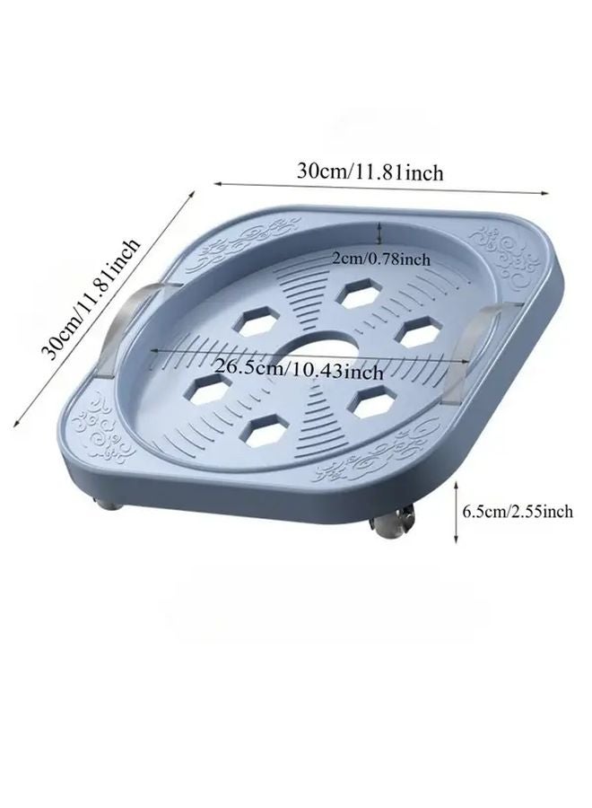 Black Heavy Duty Mobile Base With 4 Wheels For Water Gas Cylinders Kitchen Home Office - Image 5