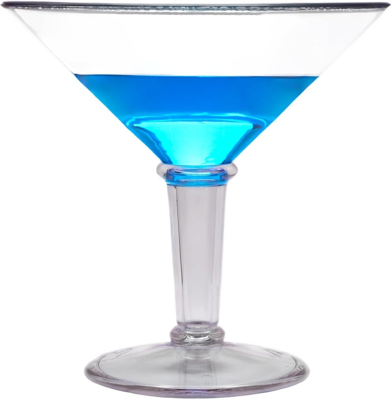 Get G.E.T. Shatterproof Plastic Jumbo Martini Cocktail Glass, BPA Free, 48 Ounce, Clear - Image 1