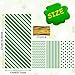 Whaline 160Pcs Green Cellophane Treat Bag St Patricks Day Goodie Bags Clear Green and White Stripe Wave Dot Candy Plastic Goody Bag with Twist Tie for St Patricks Party Supplies - Image 4