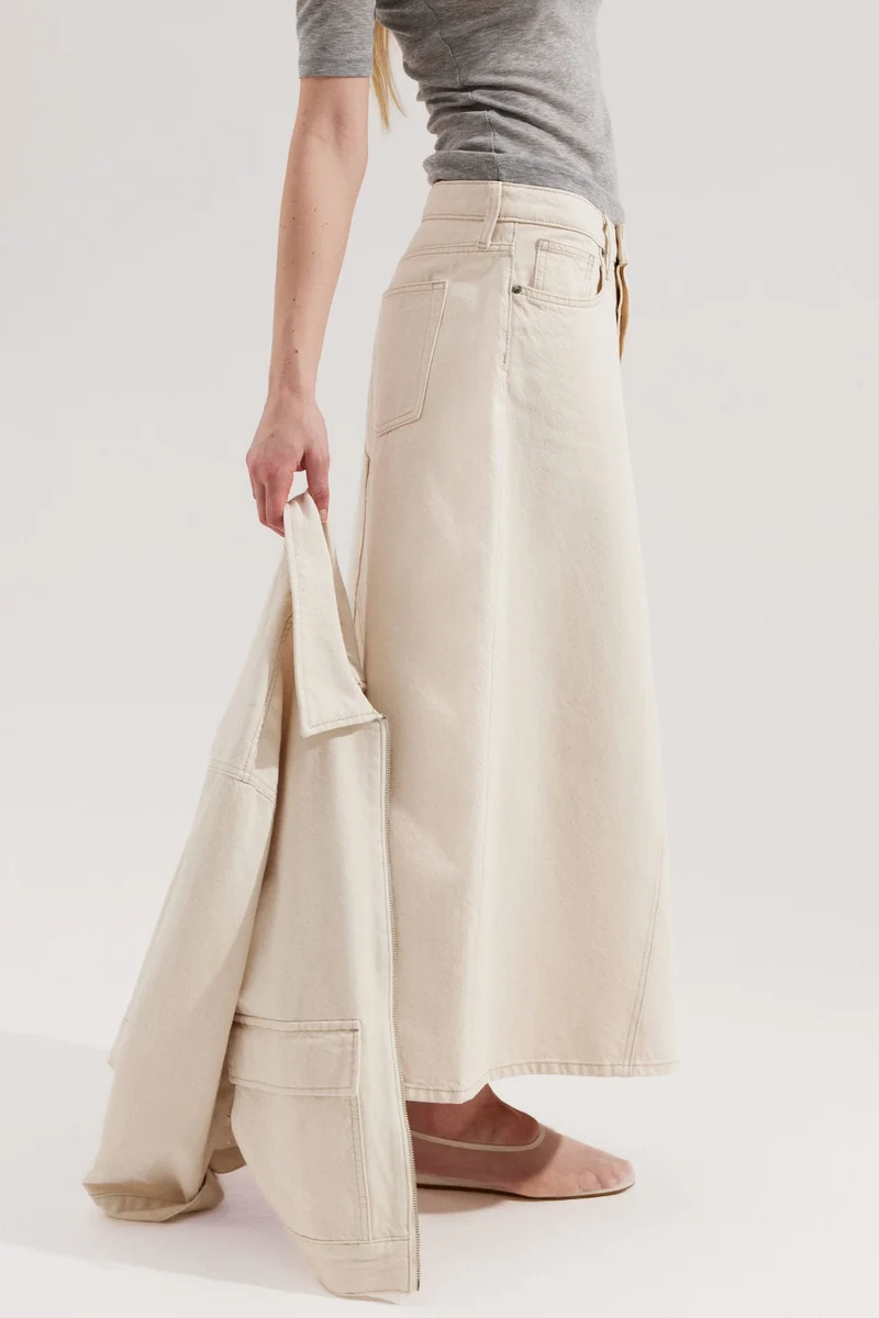 H&M A-line denim skirt