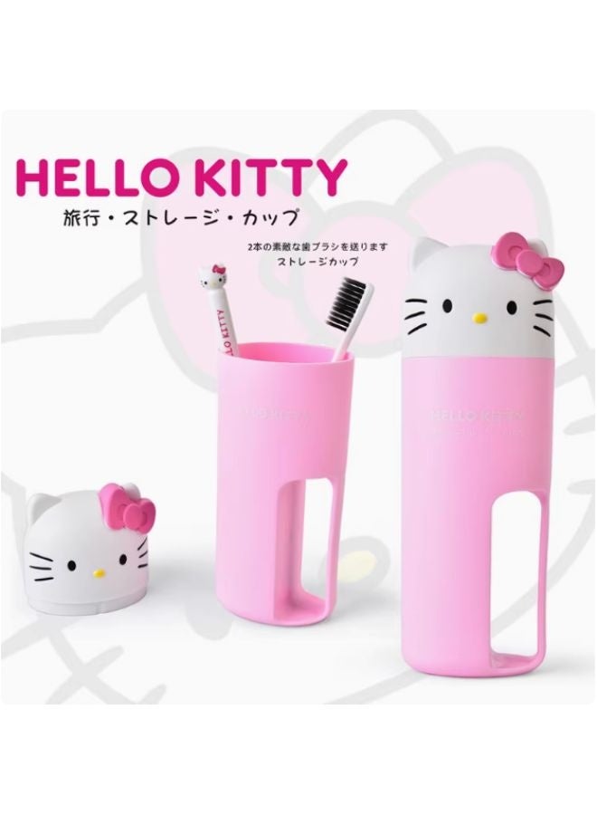 Hello Kitty Sanrio Hello Kitty Travel Toothbrush Set – Cute & Portable Dental Kit - Image 2