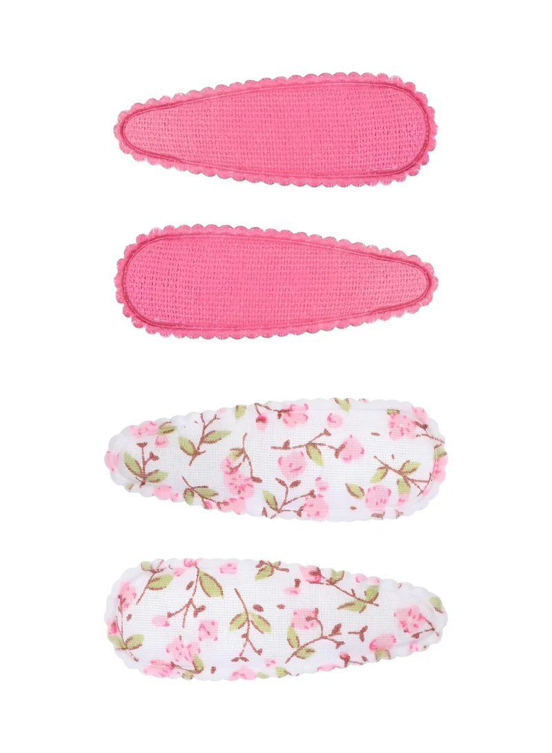 Lion Llama Girls Colorful Snap Hair Clips | Soft Metal Hair Barrettes for Kids, Cute Hair Accessories for Everyday Wear & Special Occasions-Fuschia 4 Pieces