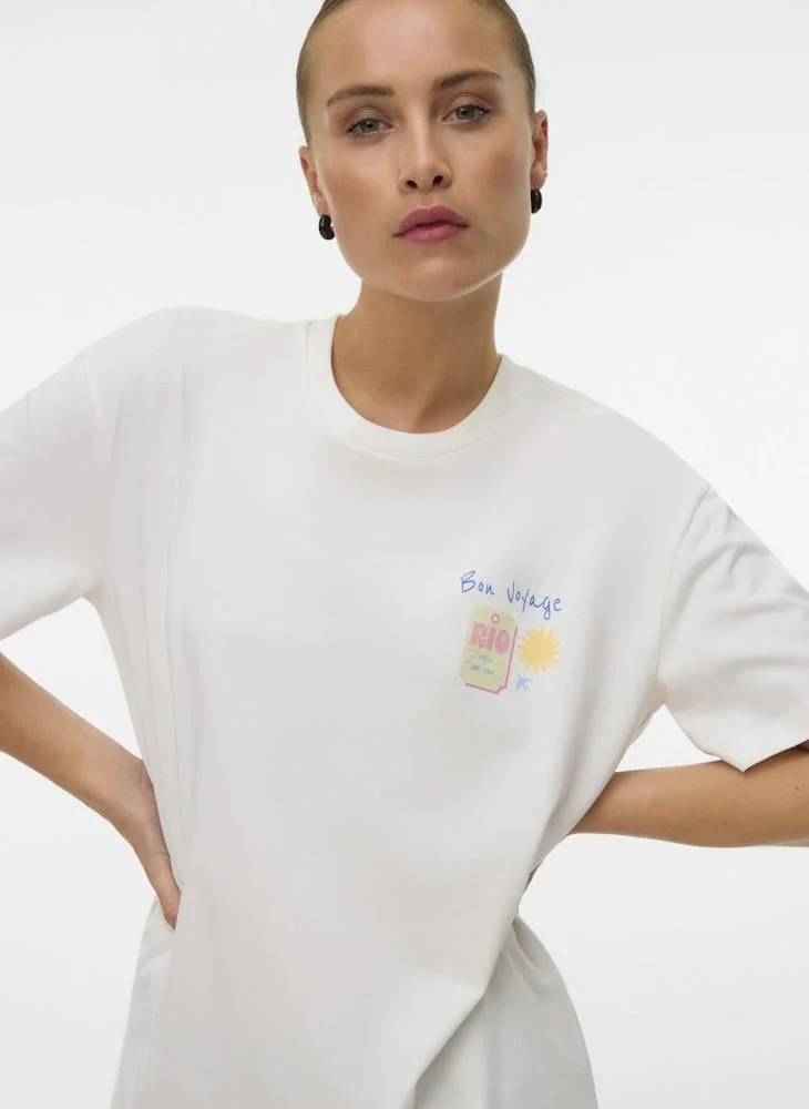VERO MODA Crew Neck Regular Fit T-Shirt