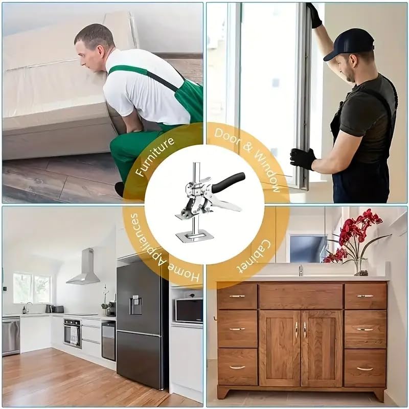 Jorex Mart Arm Tool Lift Hand Jack Labor Saving ArmFurniture Lift Improved Arm Hand lifting Tool Door Panel Lifting Cabinet Jack Pack of 1 Design 5 - Image 5