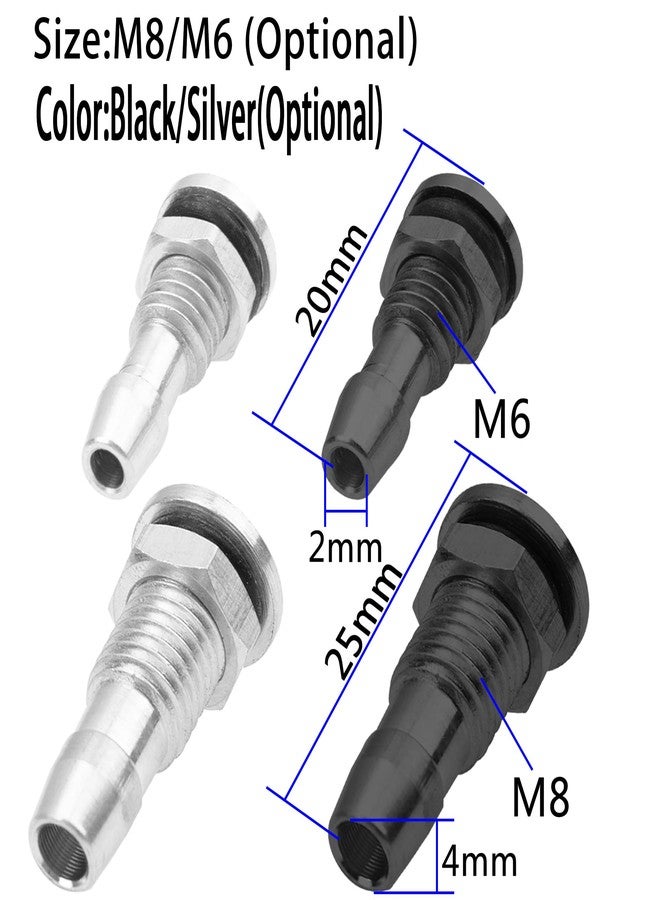 Vgoohobby 3Pcs Vgoohobby M6 / M8 RC Boat Water Nipple Outlet Nozzle for RC Boat Motor Cooling (M8, Black) - Image 3