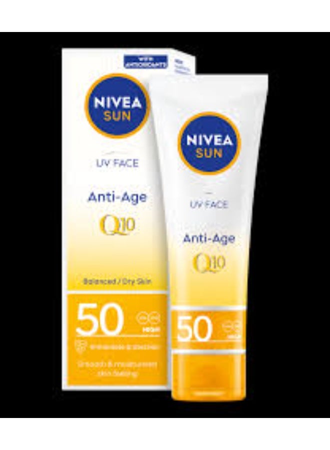نيفيا صن للوجه مضاد للبقع ومضاد للشيخوخة SPF50 50 مل - Image 2