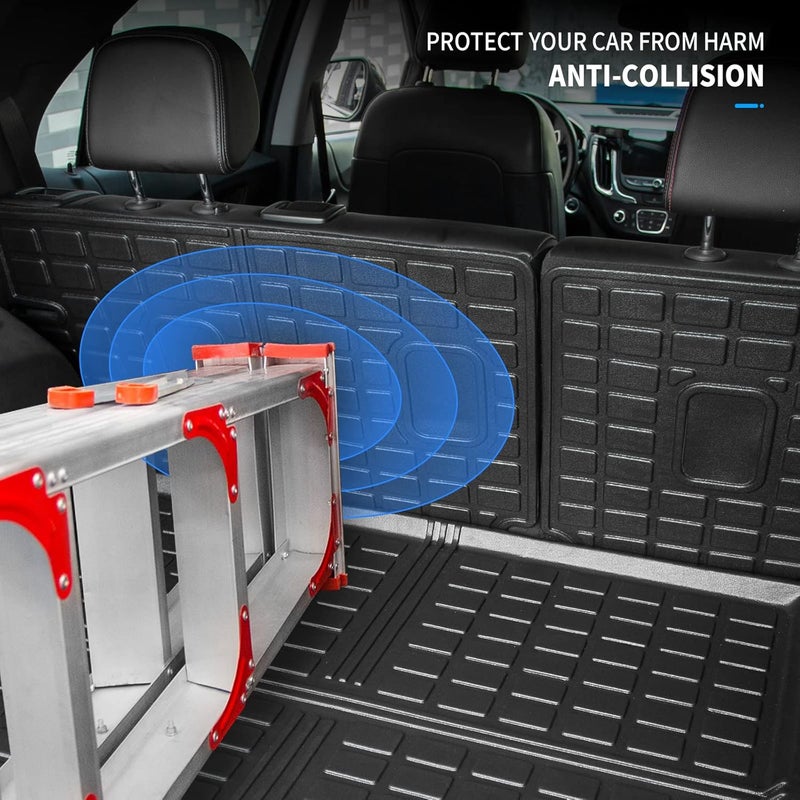 Bomely Cargo Mat for 2018-2024 Chevrolet Equinox & GMC Terrain - TPE All Weather Trunk Mat and Back Seat Cover Protector - Image 4