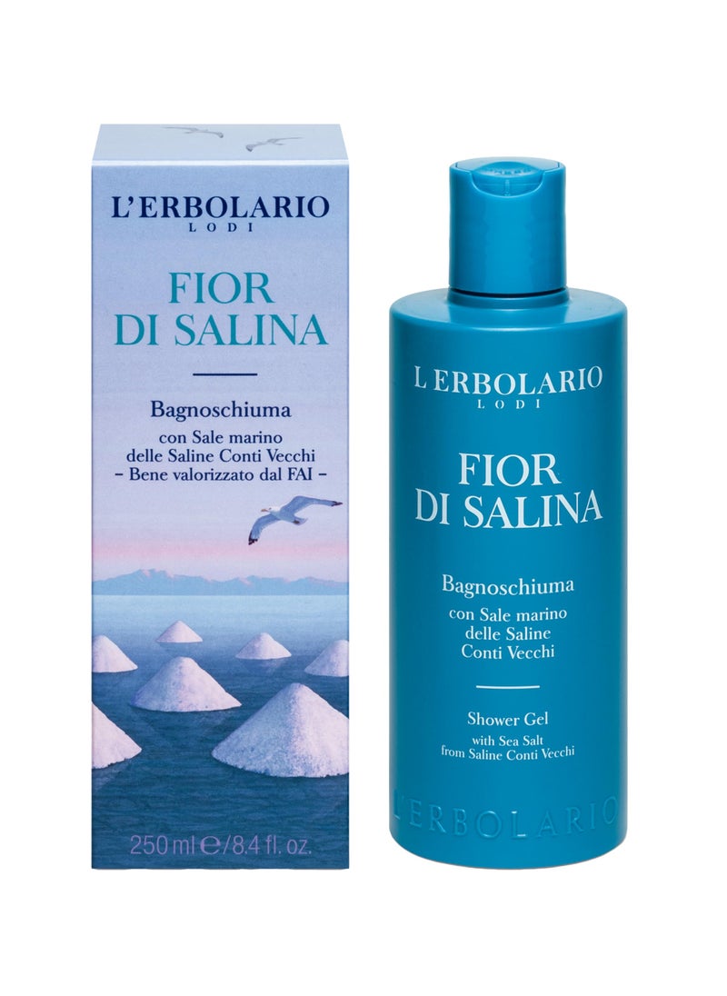 L'Erbolario L'Erbolario Fior Di Salina Shower Gel - Foamy Gel Similar To Seafoam - Full Of Marine, Aromatic And Citrus Notes - Leaves The Skin Feeling Fresh And Soft - Paraben Free - Long Lasting - 8.4 Oz 
