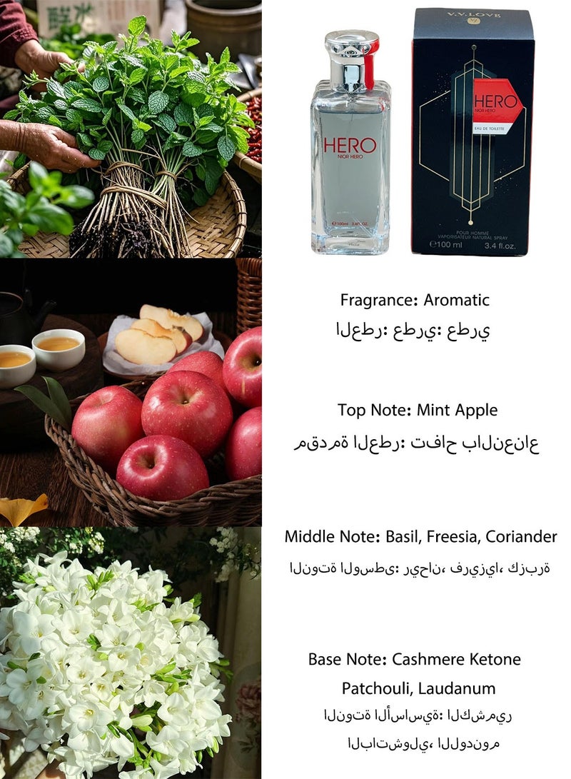 في في لوف HERO/عطر رجالي عطري/100 مل/3.4 أونصة سائلة - Image 2