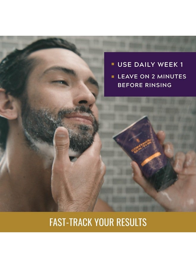 JUST FOR MEN Control GX + THK Thickening Beard Wash with Grey Reduction, Alpha Keratin Helps Beard Growth, Thickens Hair Up to 20%, Works with Every Hair Texture, 4 oz - Image 4