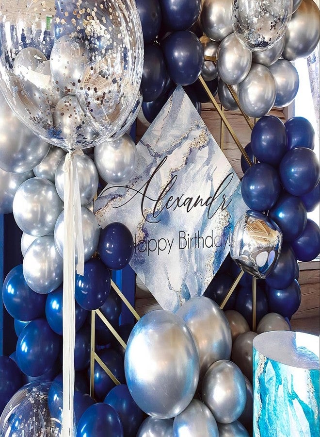بارتي وو مجموعة بالونات PartyWoo باللون الأزرق الداكن، 99 قطعة بأحجام مختلفة، عبوة من 36 قطعة، 18 12 10 5 بوصة، مجموعة قوس البالونات باللون الأزرق الداكن لحفلات التخرج وحفلات الزفاف وحفلات استقبال المولود الجديد وحفلات أعياد الميلاد، أزرق-Y72 - Image 5