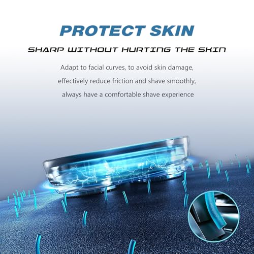 innobeaut HQ8 Replacement Heads Compatible with Philips Norelco Aquatec Shavers, Razor Blades Suitable for Philips Aquatec Heads, HQ8 Heads (3-pc Pack) - Image 2