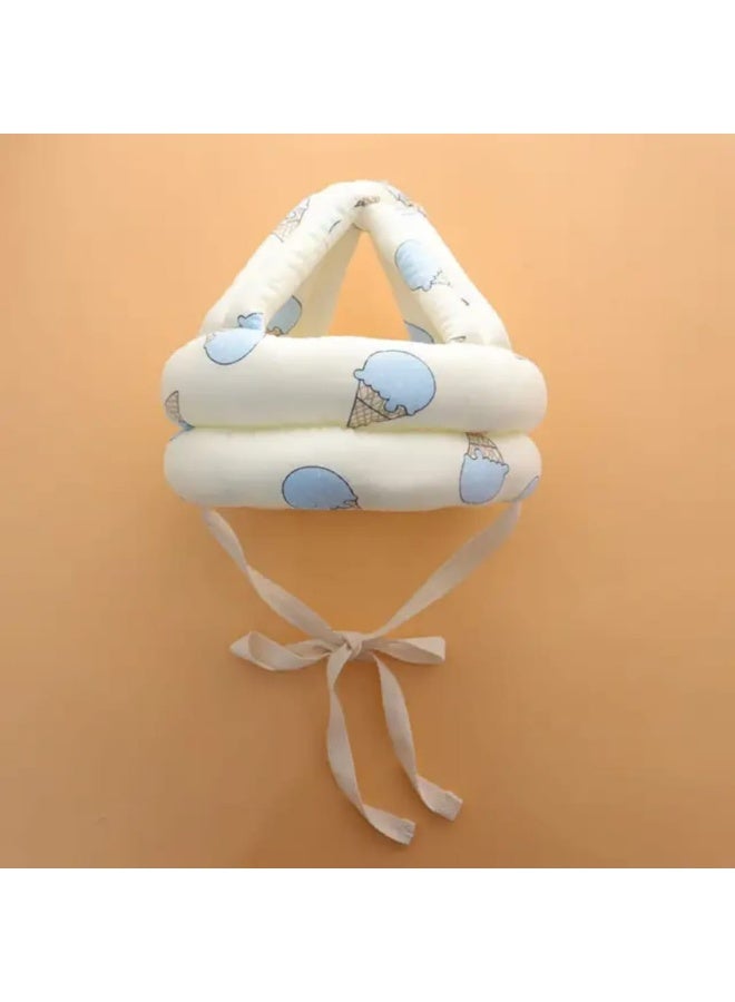 Baby Safety Helmet – Soft Padded Head Protector with Ice Cream Print | Infant Crawling & Walking Gear - Image 2