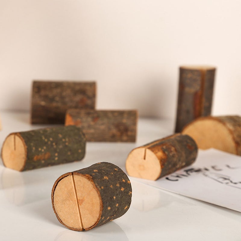 10PCS Wood Base Clip Household Kids Room Bedroom Decoration Photo Clip - Image 4