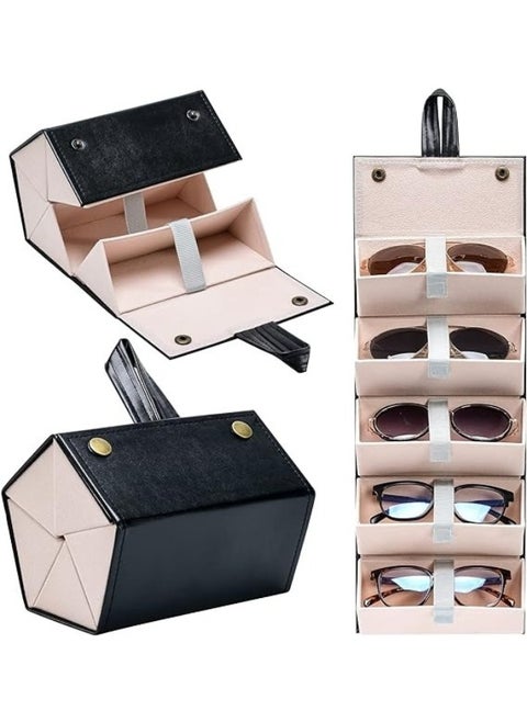 Sunglasses Organizer 6 Slots Eyeglasses Storage Case, Multi Box Hanging Eyeglasses Display