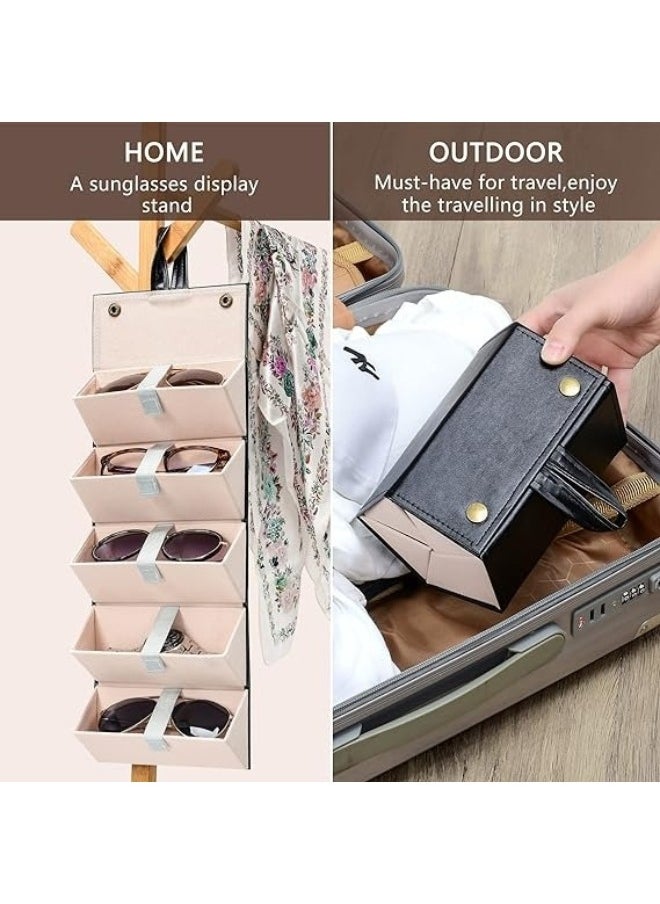 Generic - Sunglasses Organizer 6 Slots Eyeglasses Storage Case, Multi Box Hanging Eyeglasses Display - Image 1