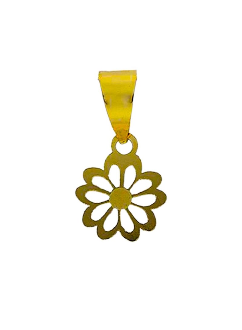 FK Jewellers Gold Flower Shaped Pendant 18KT - FKJPND18K2305