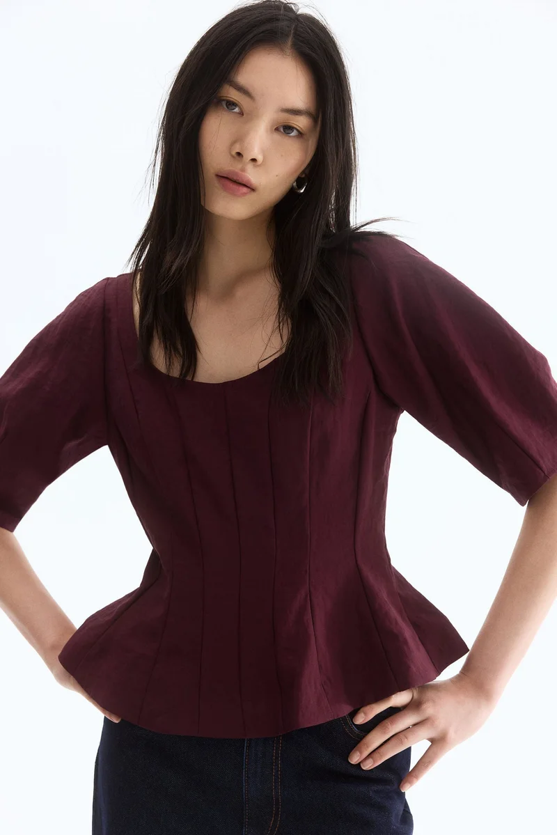H&M Scoop-neck blouse