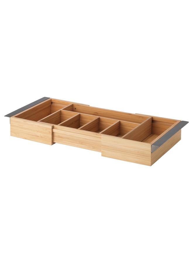 erorex Extendable box, bamboo, 35-51x21 cm - Image 2