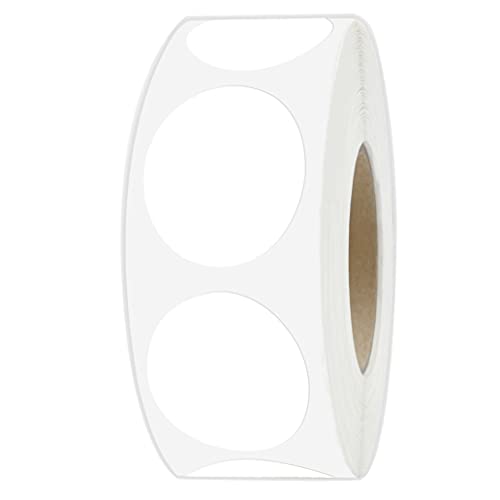PARLAIM 1" White Round Color Coding Circle Dot Labels on a Roll, 1000 Stickers, 1 inch Diameter - Image 2