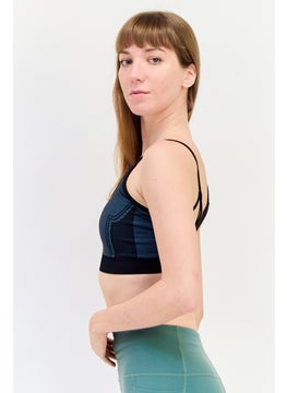 The Giving Movement Women Textured Padded Bra, Black  - Image 2