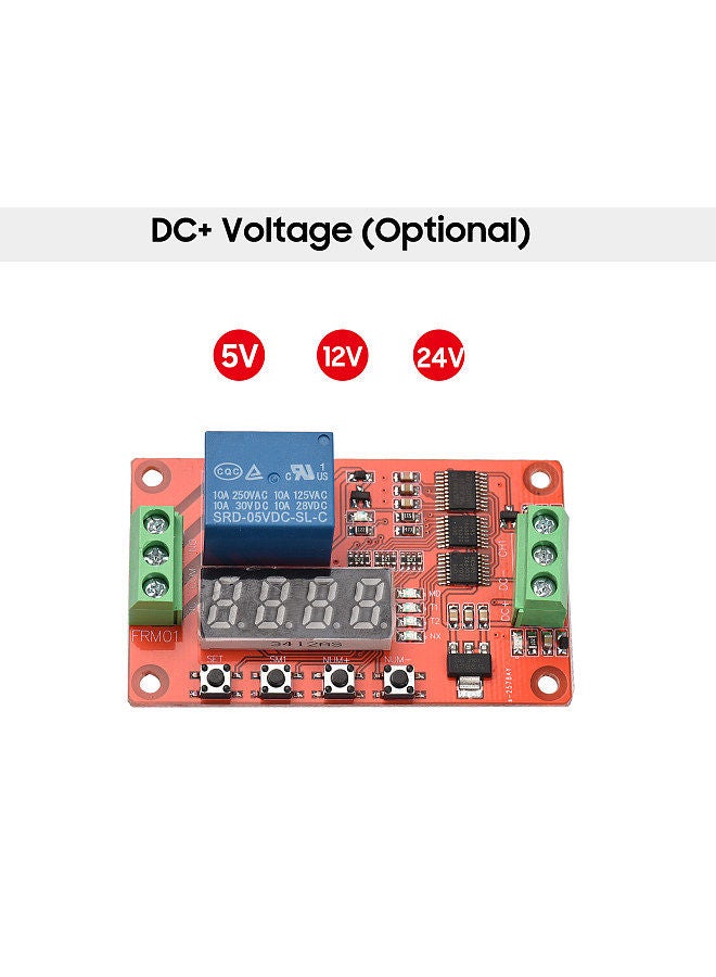 FRM01 Relay Module Timing/Delay/Cycle/Self-lock Multi-function Relay Control PCB Board,12V