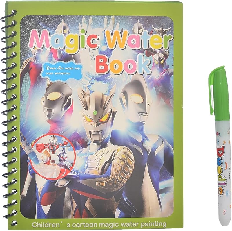 Generic. BH-11 High Quality Magic Water Coloring Book For Kids and School - Multi Color