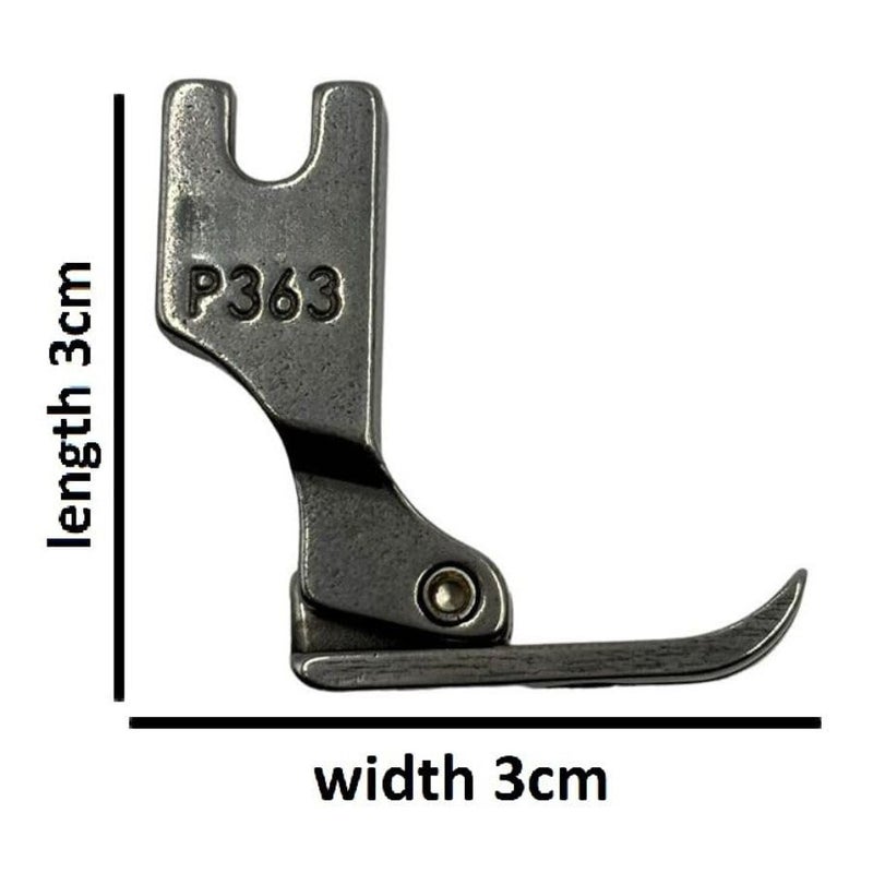 ZENITH Pressure Foot for Industrial Sewing Machine Fittings Sewing Machine Presser Foot Flat Type for Jack, Juki etc. Silver (P363) - Image 2