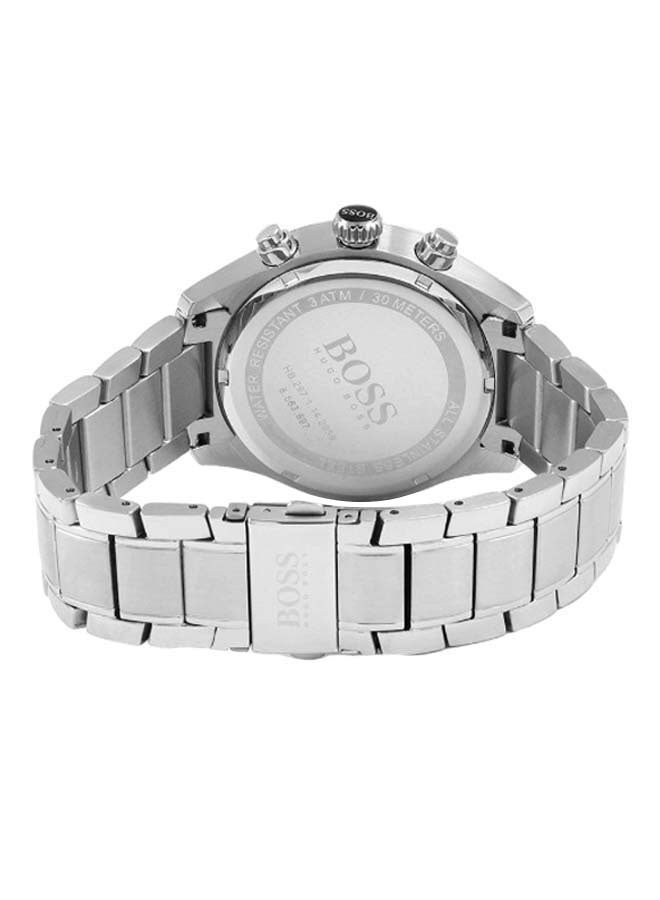HUGO BOSS Men's Grand Prix Stainless Steel Chronograph Wrist Watch - Image 4