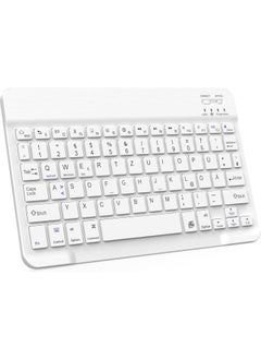 Bluetooth 10 Inch Ios Windows Android Compatible Wireless Keyboard - Turkish - Rechargeable - Silent - Multimedia - Ultra Thin White - pzsku/Z504806079CFDEFA60F94Z/45/_/1725794750/5a0d171a-f79d-459f-ac51-678358144153