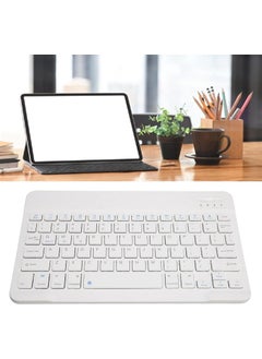 Bluetooth 10 Inch Ios Windows Android Compatible Wireless Keyboard - Turkish - Rechargeable - Silent - Multimedia - Ultra Thin White - pzsku/Z504806079CFDEFA60F94Z/45/_/1725794753/eef12f6a-e211-4e68-afeb-9ecc2258de3e